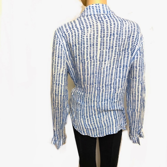 Blue & White Cloth & Stone Shirt - Picture 3 of 5